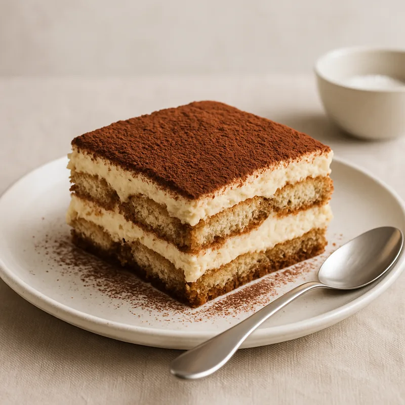 Tiramisú casero